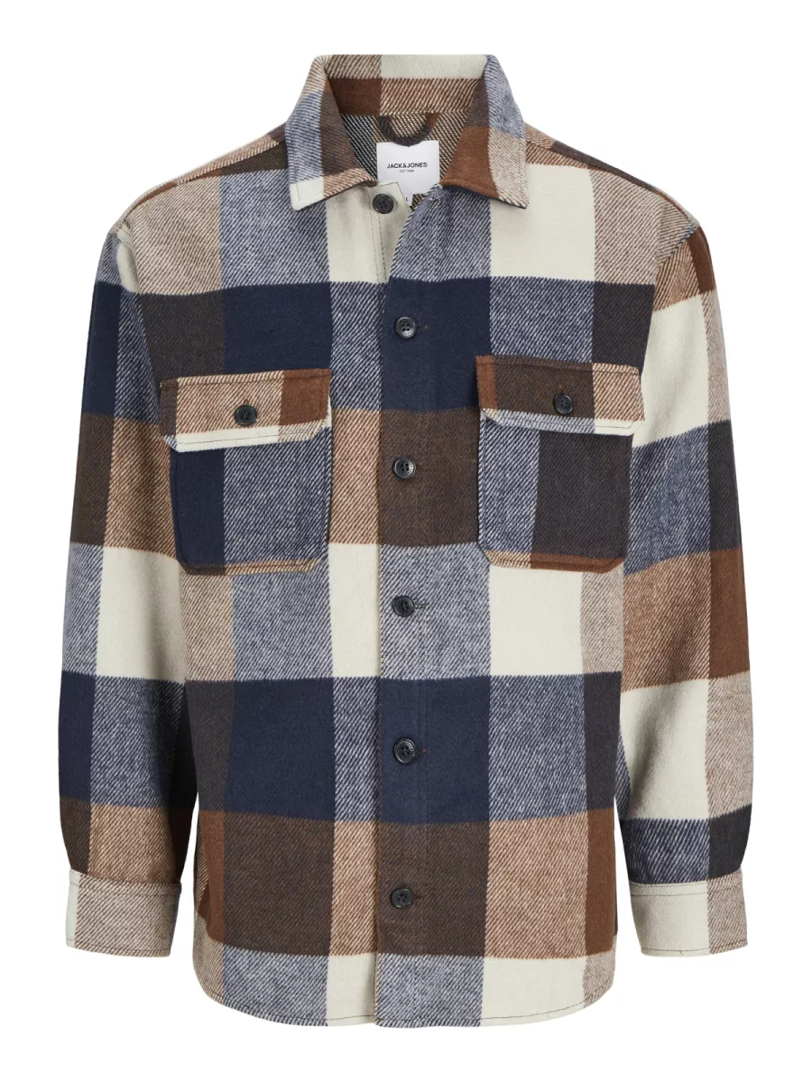 JACK & JONES-JJEBRADLEY OLLIE OVERSHIRT LS NOOS-12257199-Navy blazer-NAVY