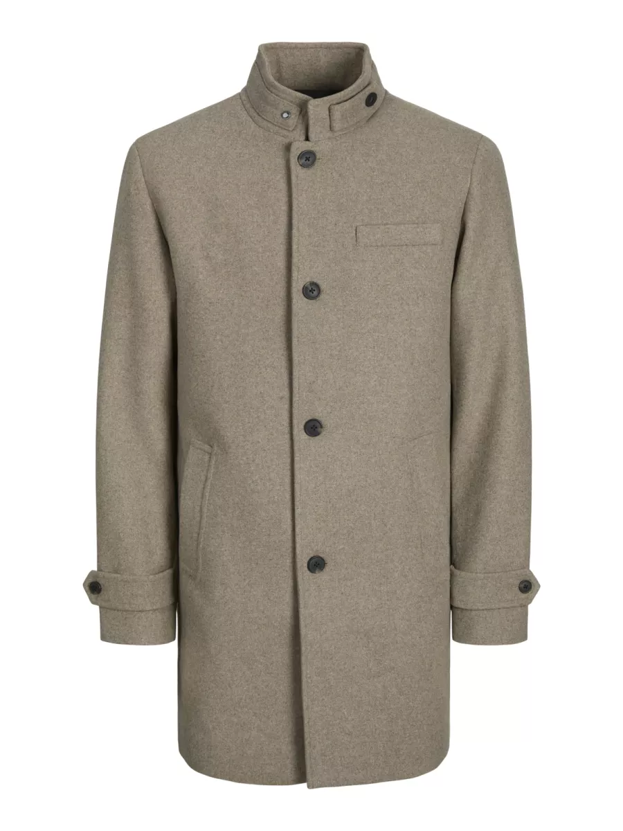 JACK & JONES-JJEMELTON WOOL COAT SN-12258672-Greige-GRIJS
