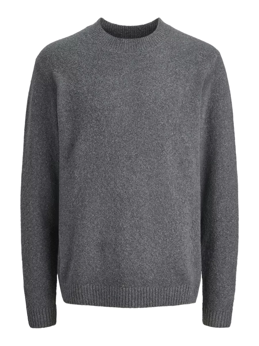 JACK & JONES-JPRBLAMAVERICK KNIT PACK BF LN-12286144-Grey melange-GRIJS