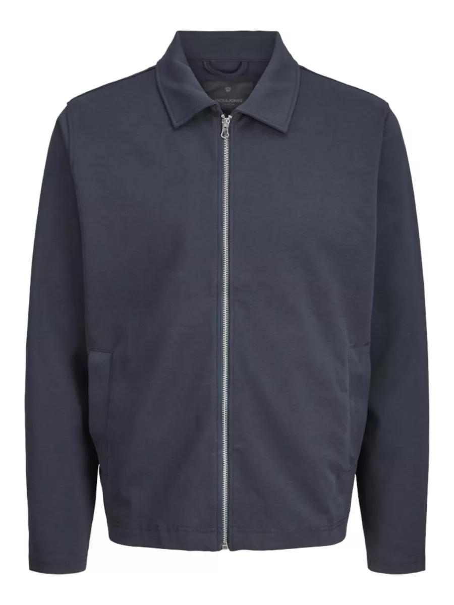 JACK & JONES-JPRBLAPETE SWEAT OVERSHIRT-12276047-Dark navy-NAVY