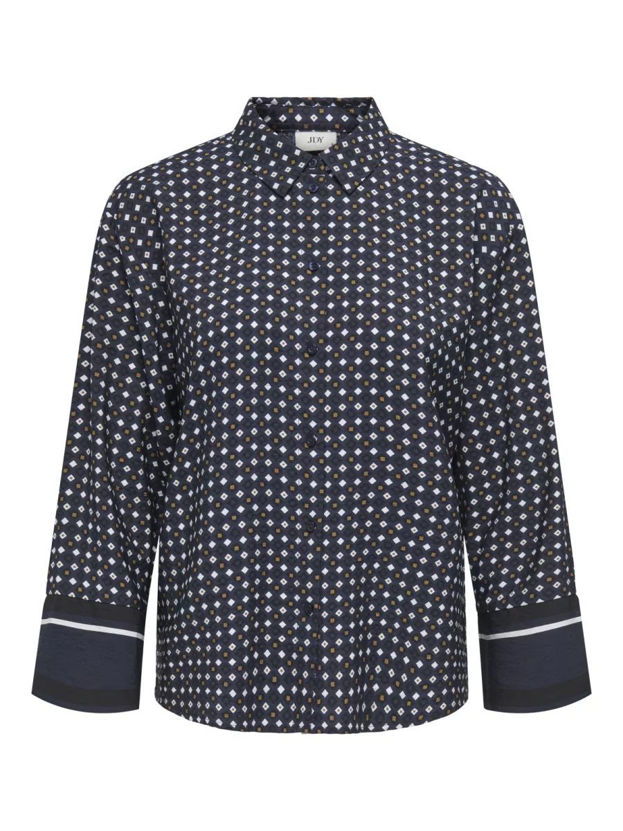 JDY-JDYALICE 7/8 LOOSE SHIRT WVN-15356522-Total Eclipse-MARINE
