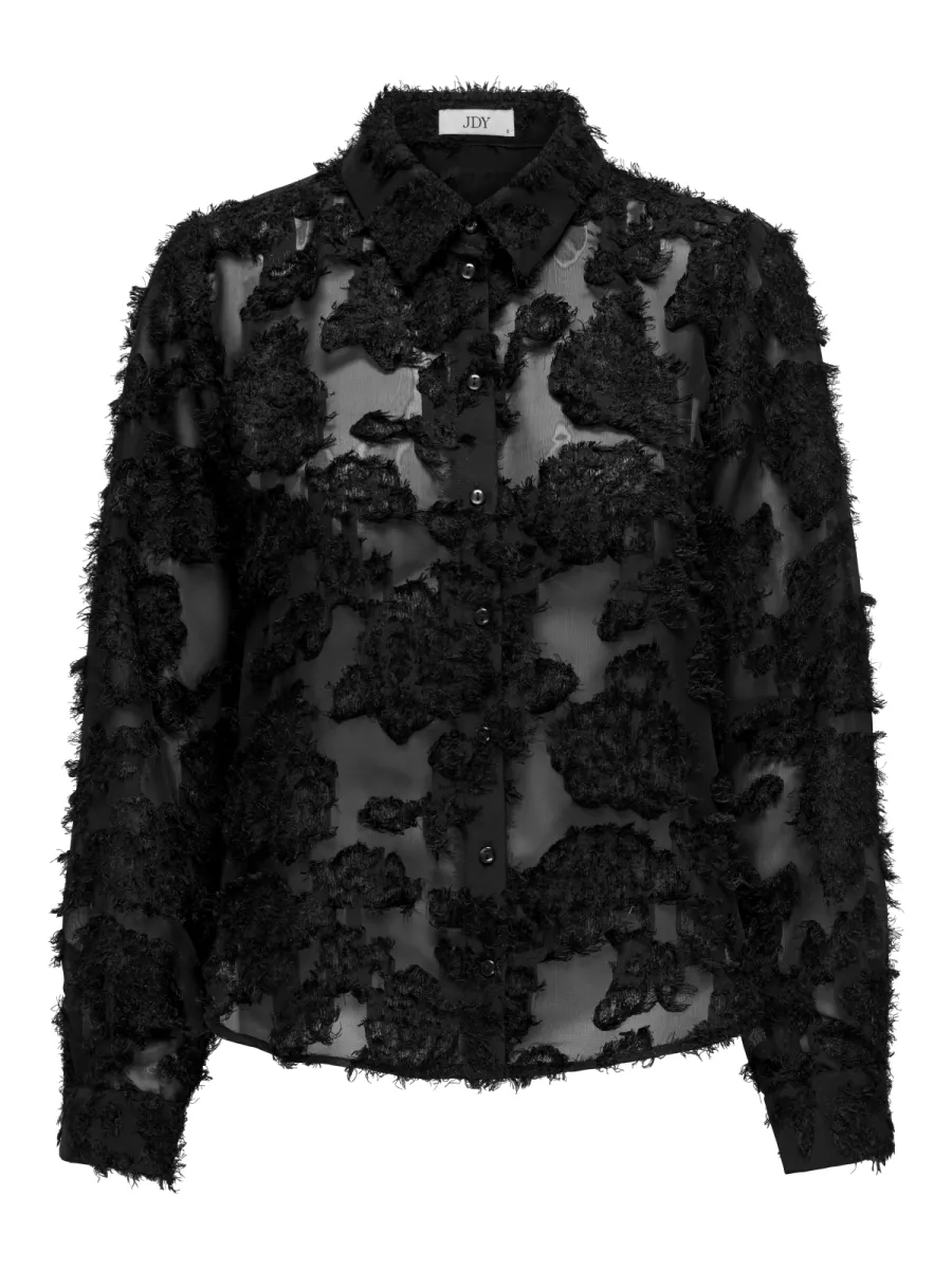 JDY-JDYMAIA L/S SHIRT WVN-15332572-Black-BLACK