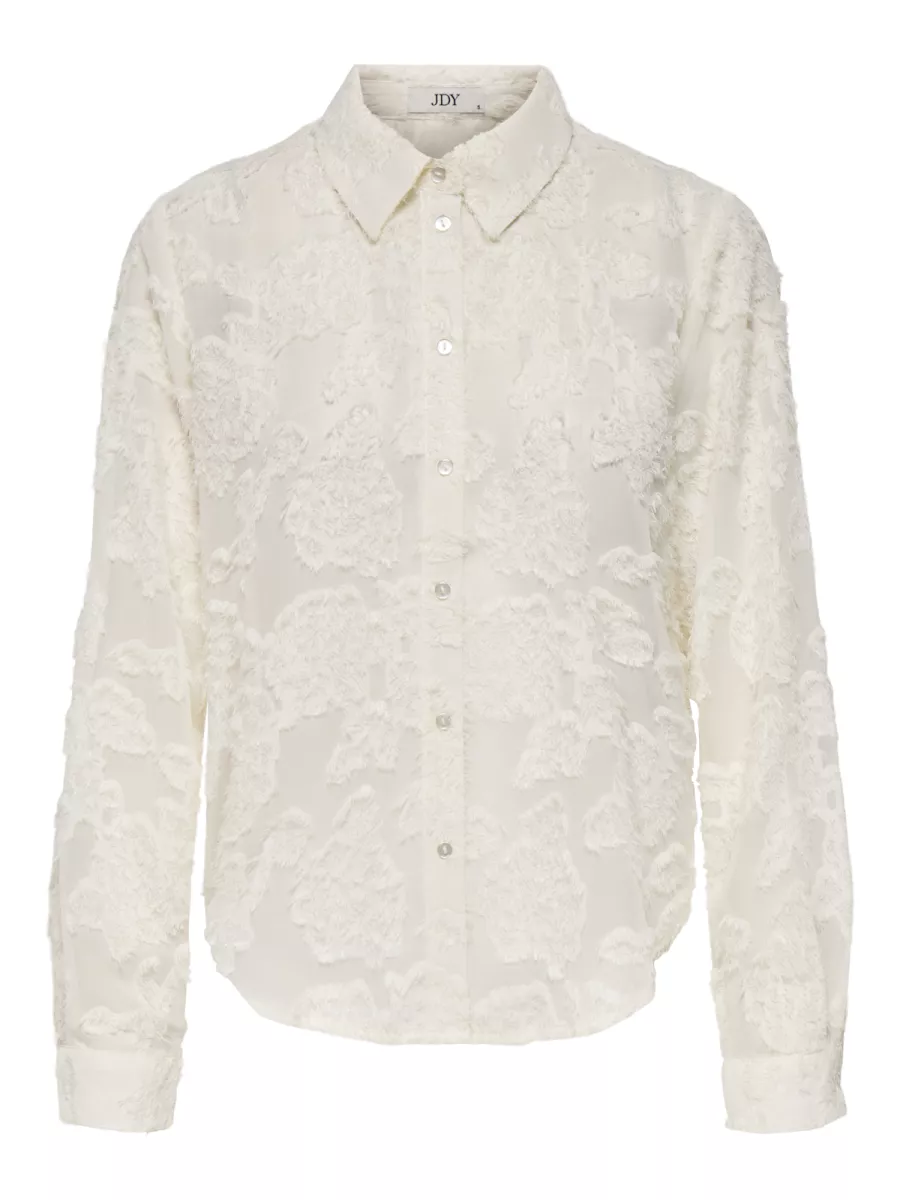 JDY-JDYMAIA L/S SHIRT WVN-15332572-Cloud Dancer-CREME