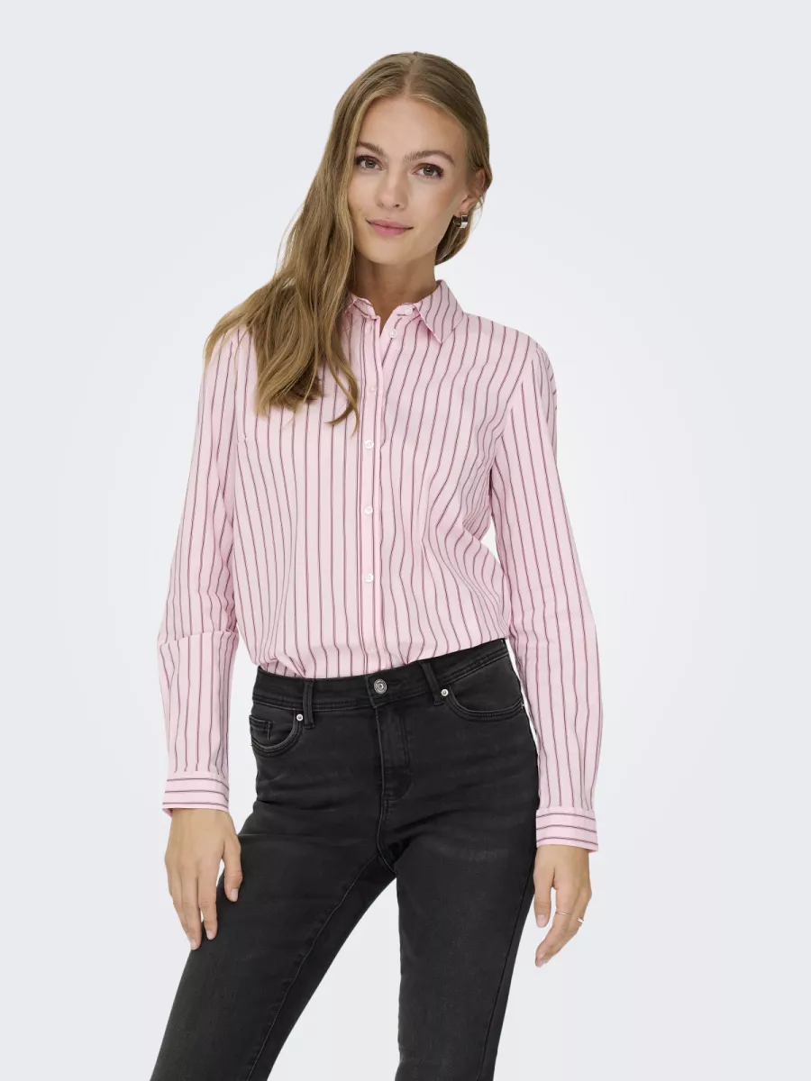 JDY-JDYMIO L/S SHIRT WVN NOOS-15149877-Chalk Pink-PINK