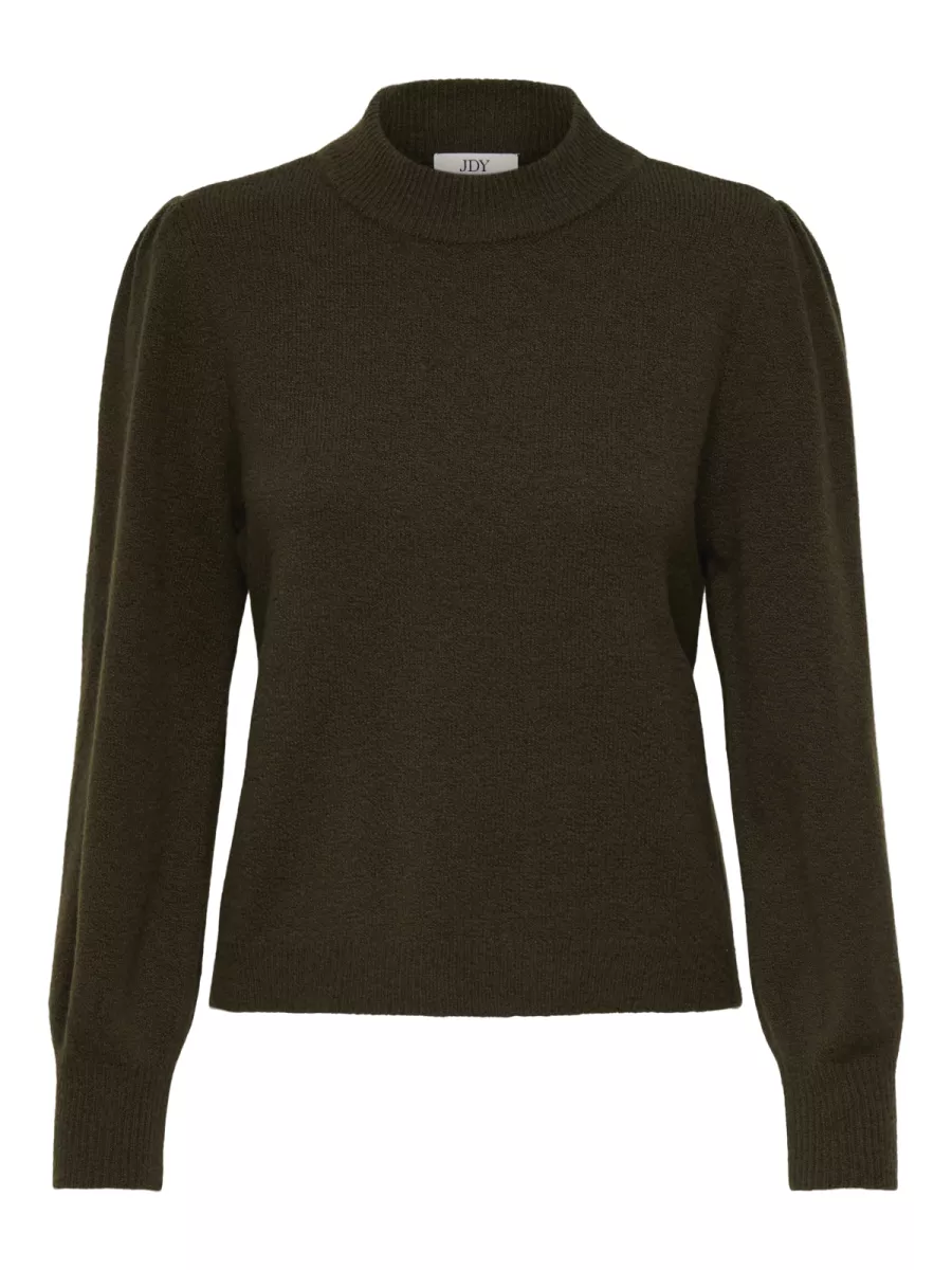 JDY-JDYRUE LIFE L/S PULLOVER KNT NOOS-15216638-Slate Black-BLACK