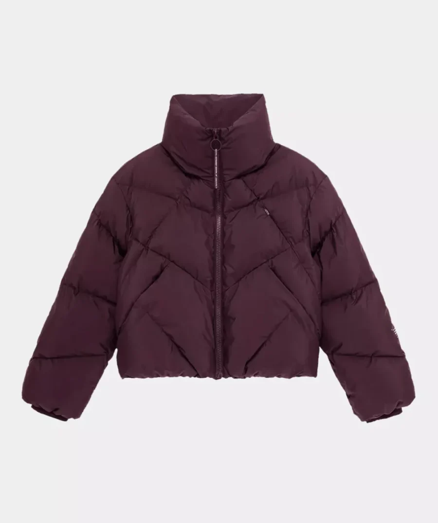 Krakatau-Nebula short puffer jacket-Qw531--712 Burgundy-BORDEAUX