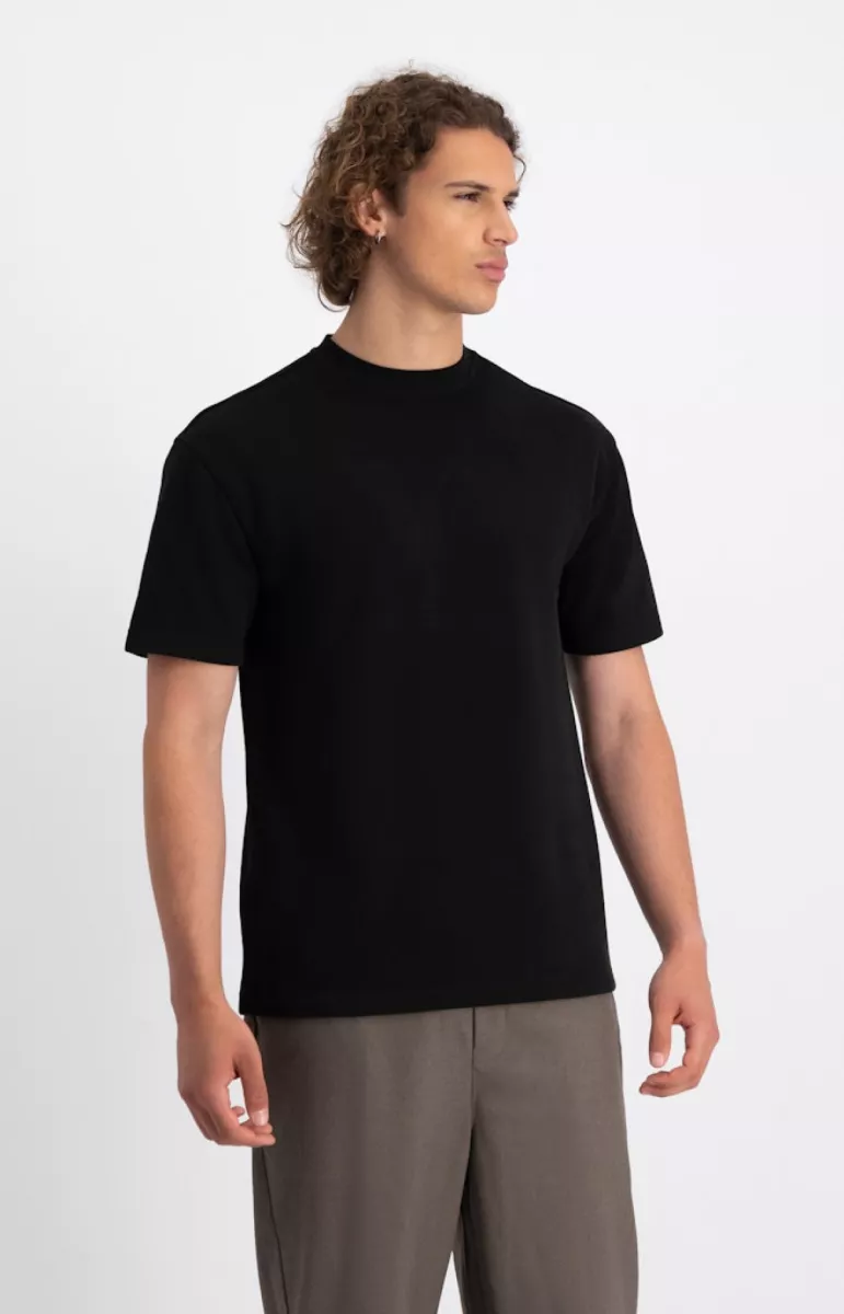 Law of the Sea-Atropos soft sweat tee-10253-100 black-ZWART