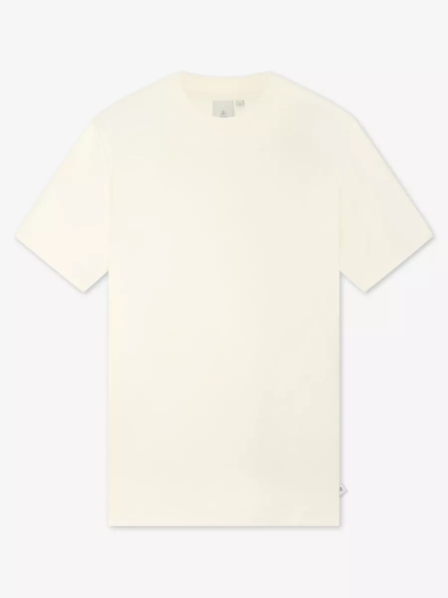 Law of the Sea-Dane structured tee-10254-901 coconut milk-OFF WHITE