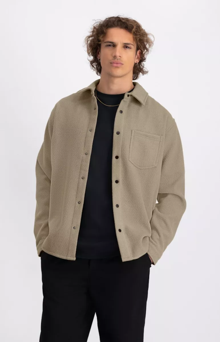 Law of the Sea-Jupiter structured shirt-10270-817 taupe-ZAND
