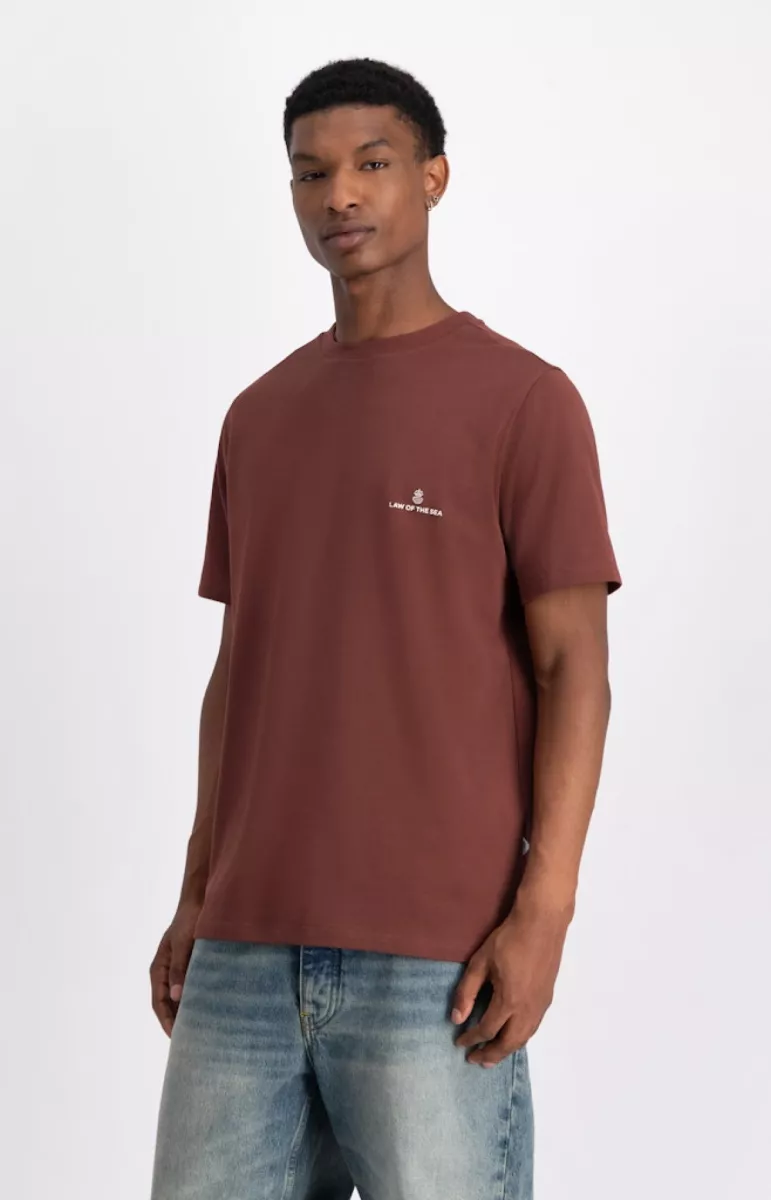 Law of the Sea-Law logo tee-10259-805 sable-ZAND