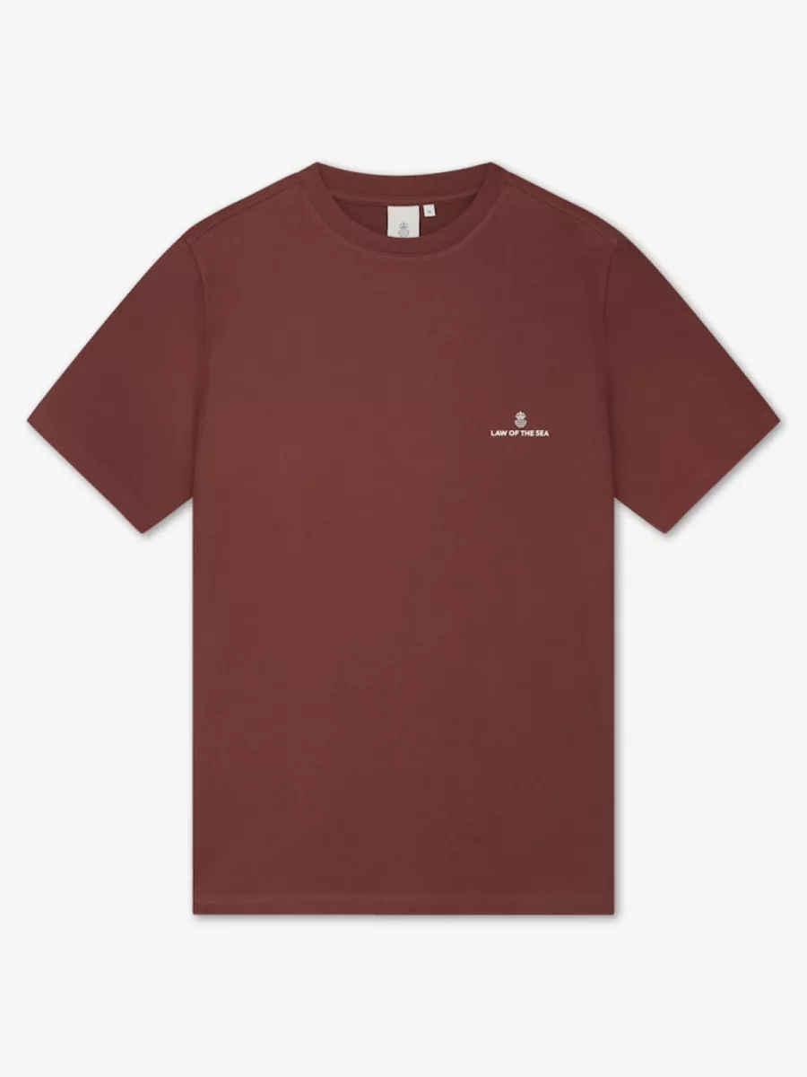 Law of the Sea-Law logo tee-10259-805 sable-ZAND