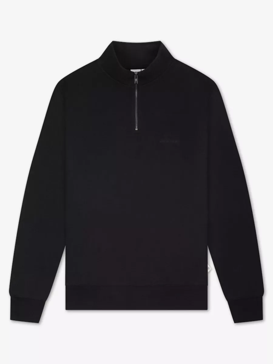 Law of the Sea-Mind half zip sweat-10250-100 black-ZWART