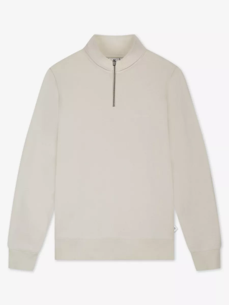 Law of the Sea-Mind half zip sweat-10250-802 parchment-ZAND