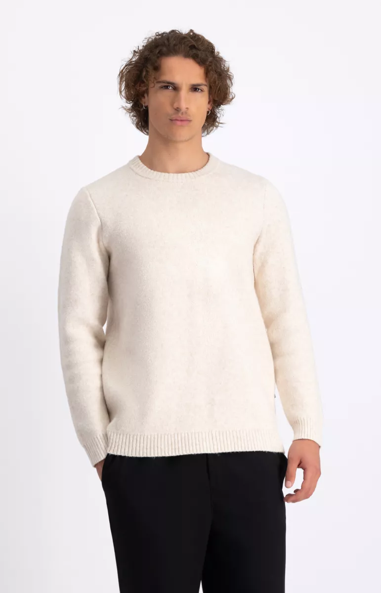 Law of the Sea-Syrinx crewneck-10282-905 coconut milk-OFF WHITE