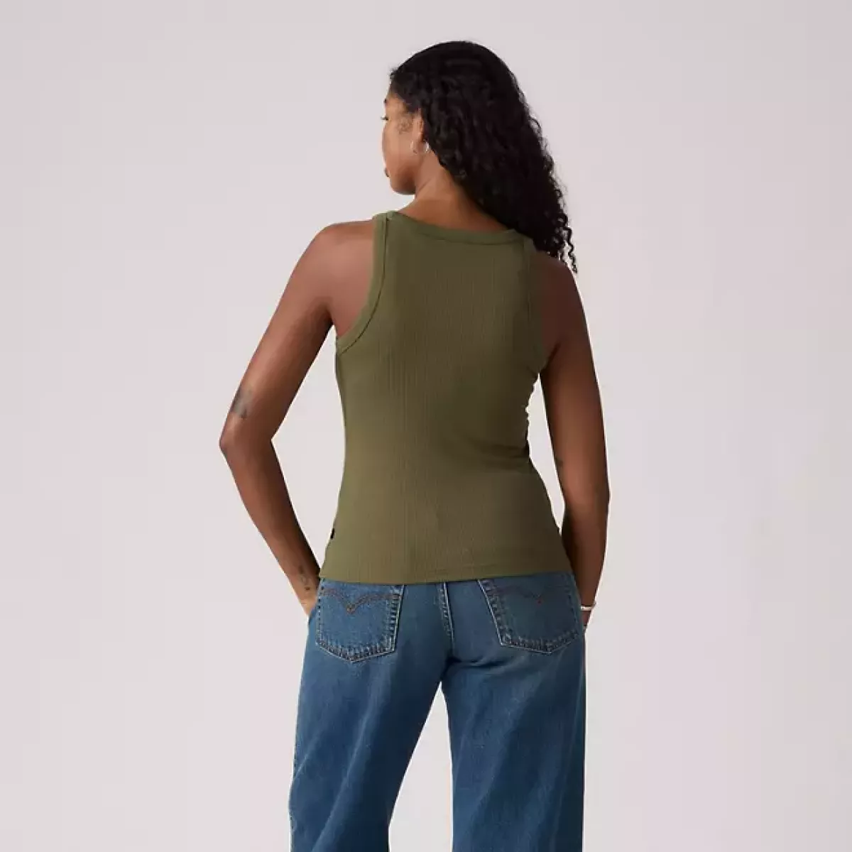 LEVI STRAUSS-Dreamy Tank Top-A7326-0017-GROEN