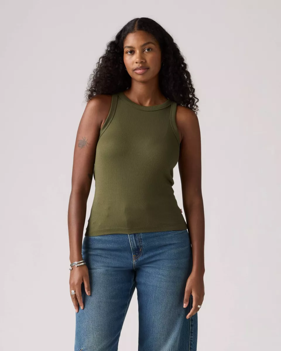 LEVI STRAUSS-Dreamy Tank Top-A7326-0017-GROEN