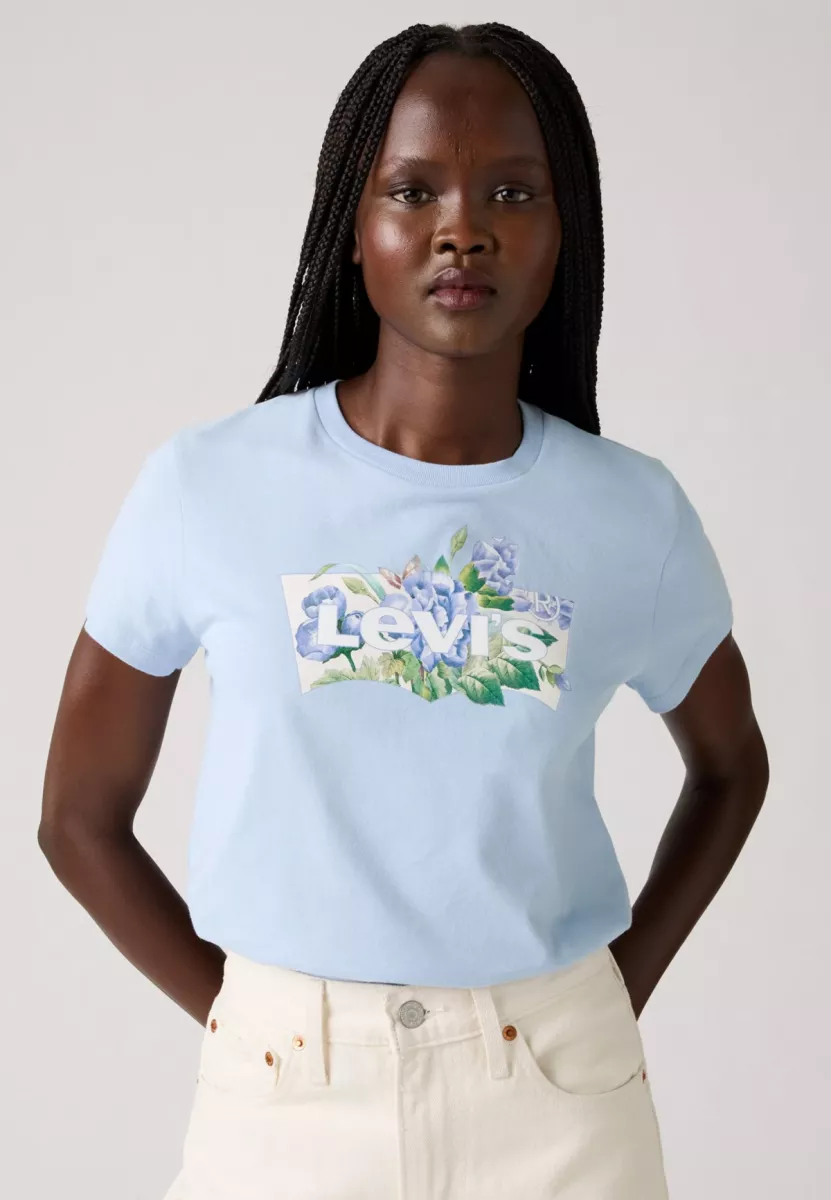 LEVI STRAUSS-The Perfect Tee Blue Carnation-17369-3185-LICHT BLAUW