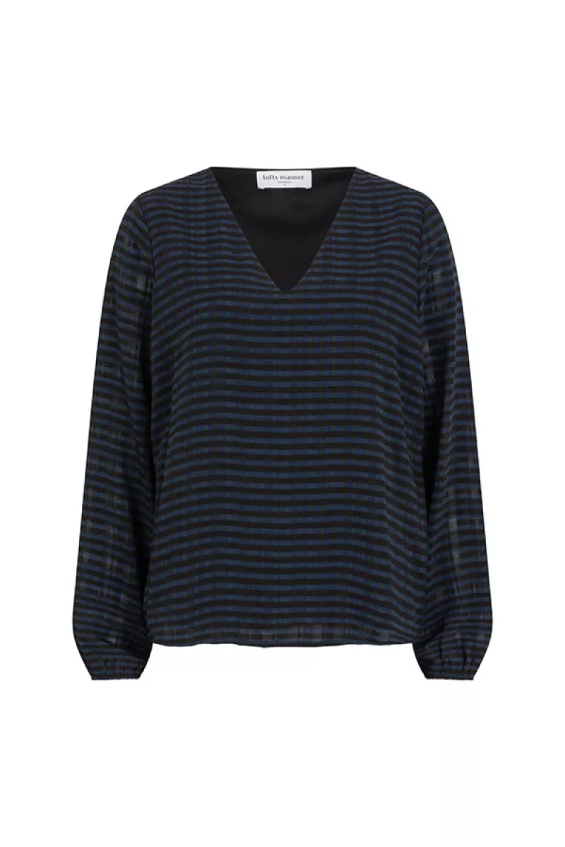 LOFTY MANNER-Madison-QJ07 - Blouse Madison-825 Multi Block-ZWART COMBINATIES