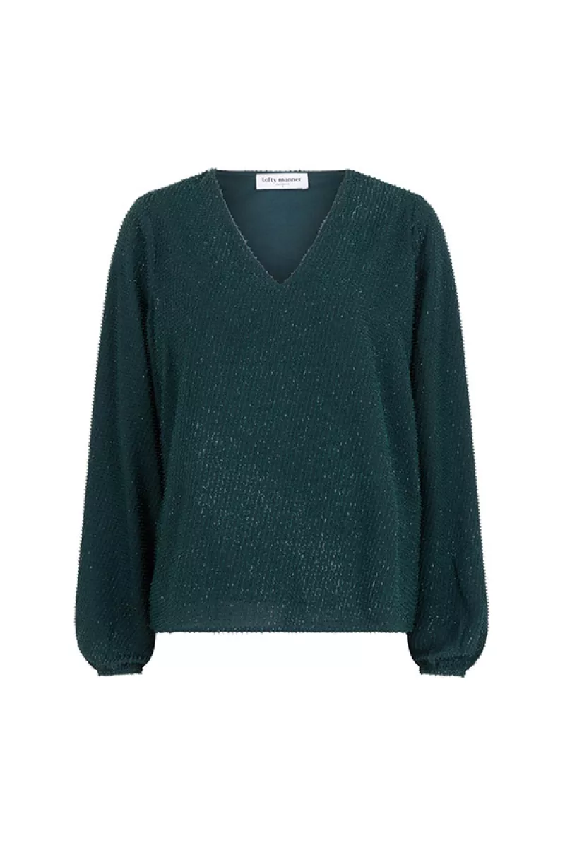 LOFTY MANNER-Madison-QJ07.1 - Blouse Madison-418 Petrol Green-PETROL