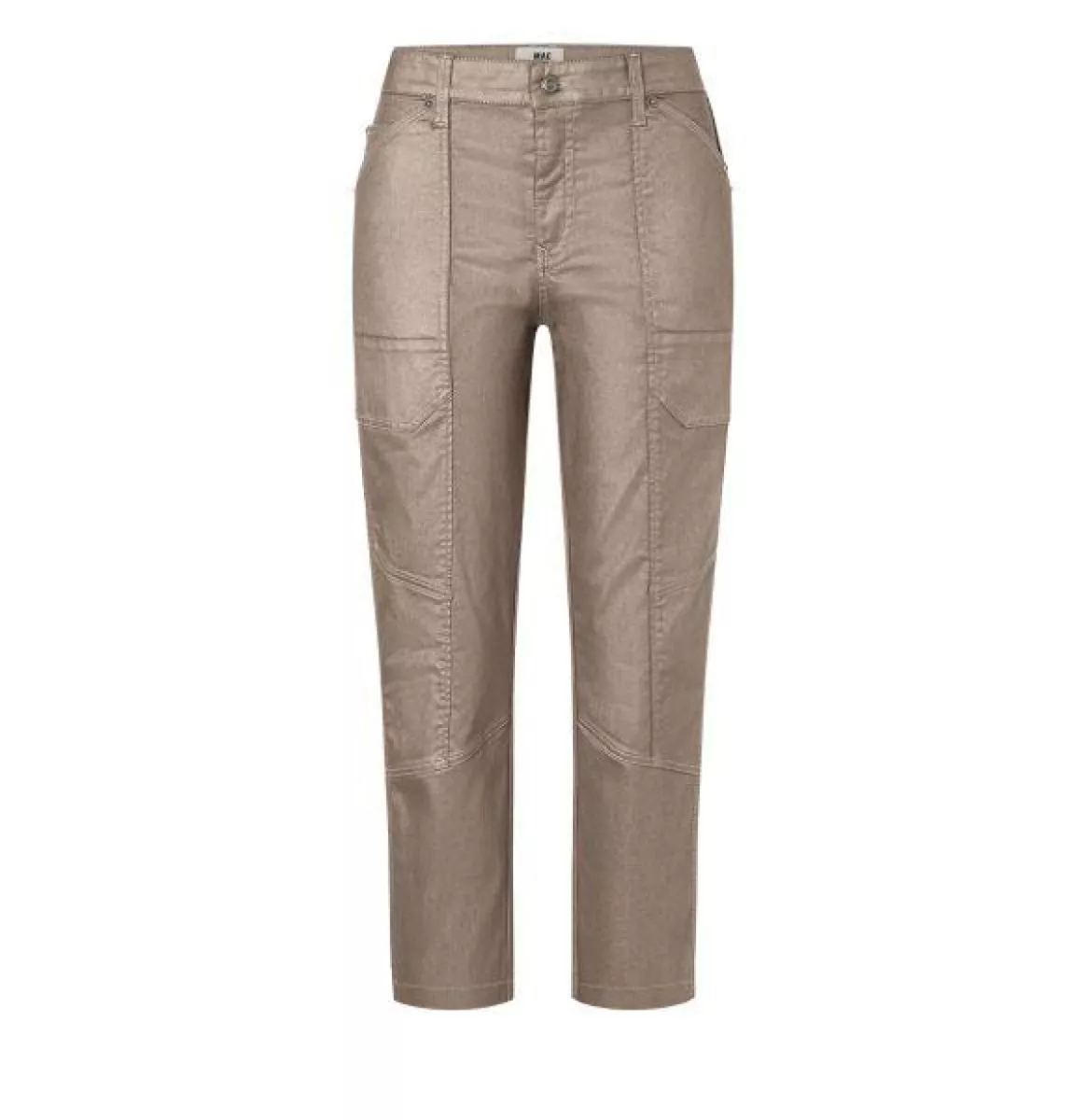 MAC-IOWA; L; 234C; Trousers MAC Ladies-0465232300-234C Caffe latte coated-CAFE