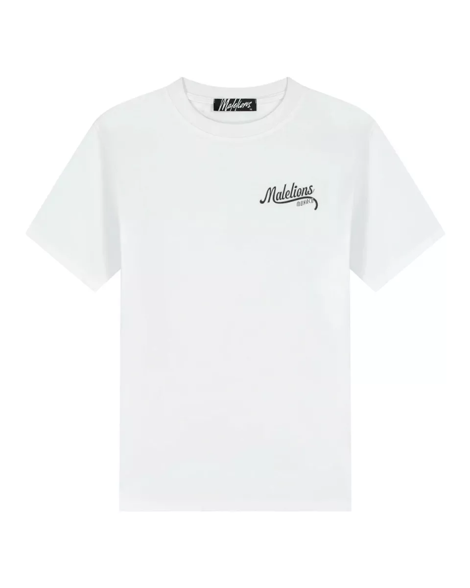 MALELIONS-Malelions men casino t-shirt-MM2-AW25-22-100 White-WIT