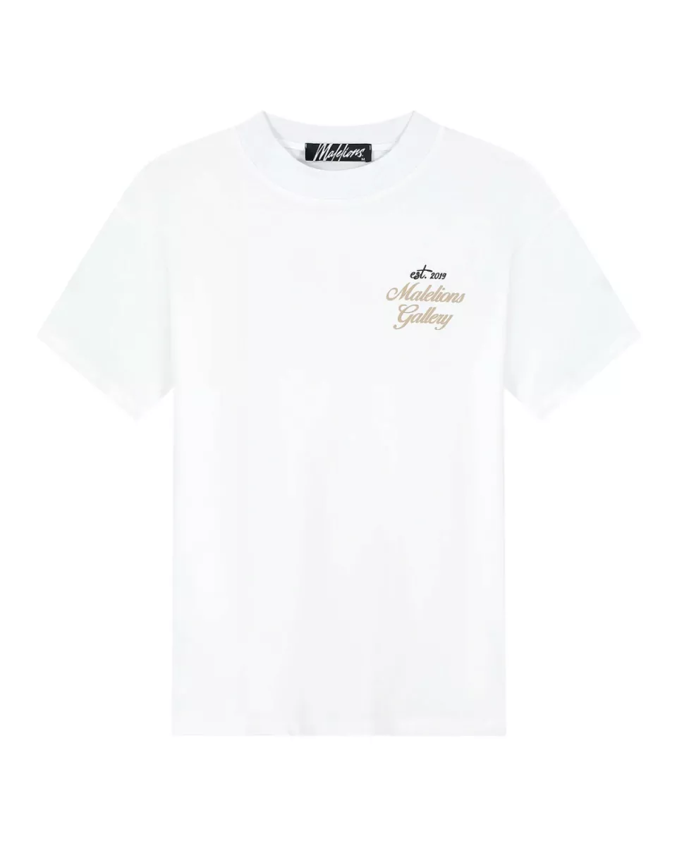 MALELIONS-Malelions men gallery t-shirt-MM2-AW25-31-100 White-WIT