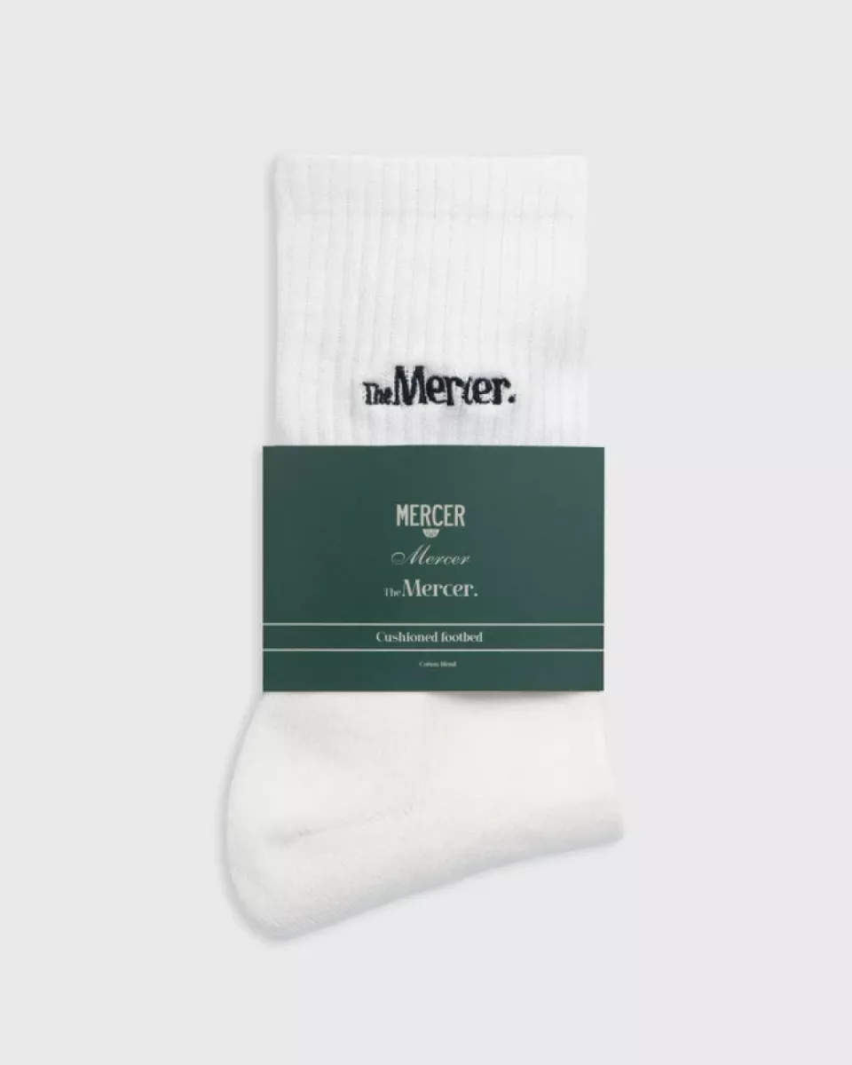 Mercer Amsterdam-The mercer socks-MEAC253001-100 White-WIT