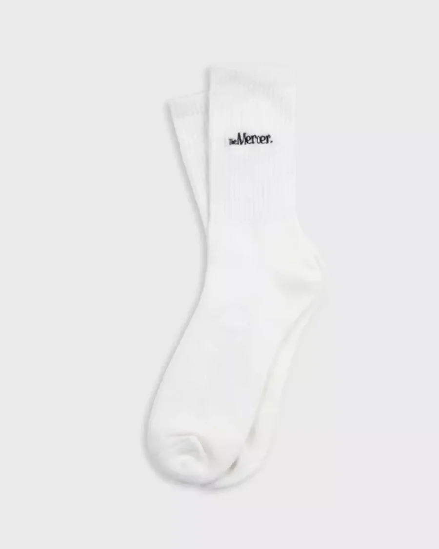Mercer Amsterdam-The mercer socks-MEAC253001-100 White-WIT