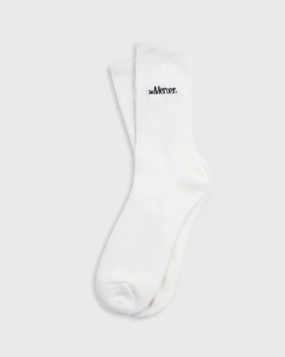 Mercer Amsterdam-The mercer socks-MEAC253001-100 White-WIT