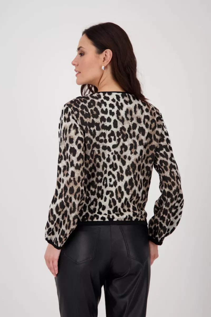 Monari--808928-998 Black pattern-ZWART