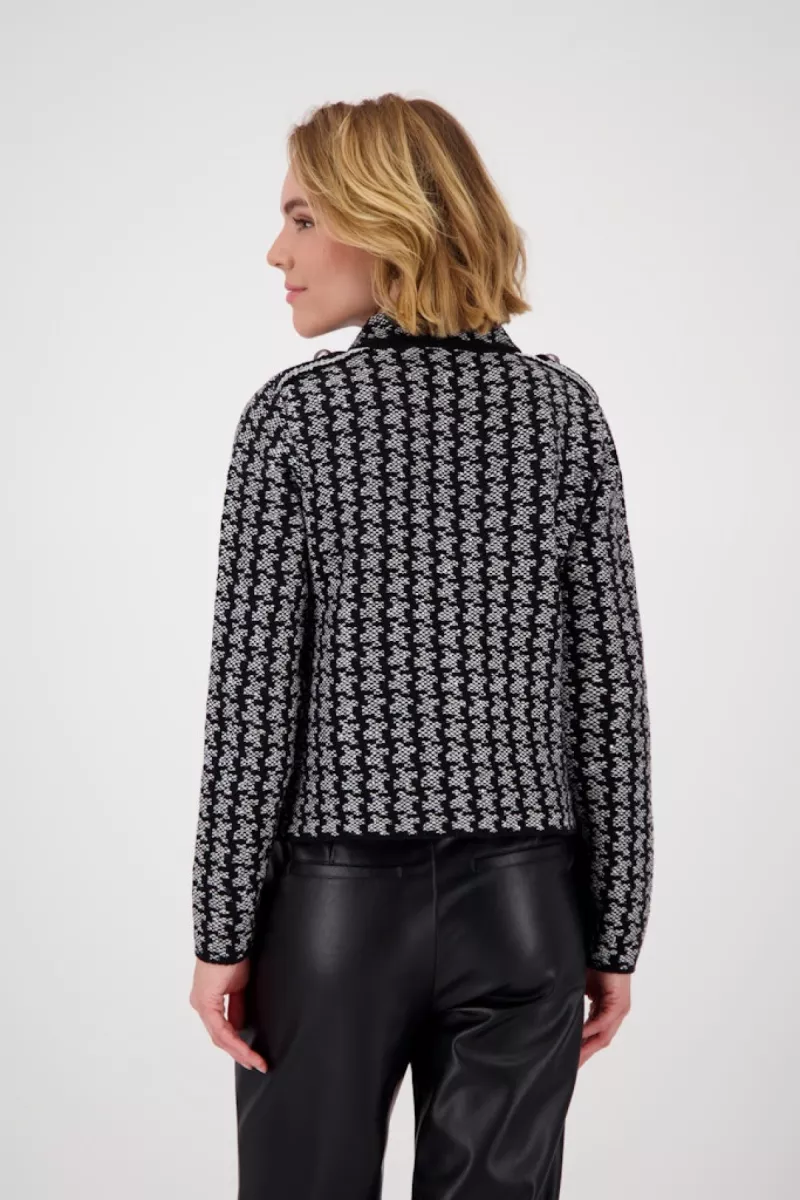 Monari--809062-822 Ash grey melange pattern-GRIJS