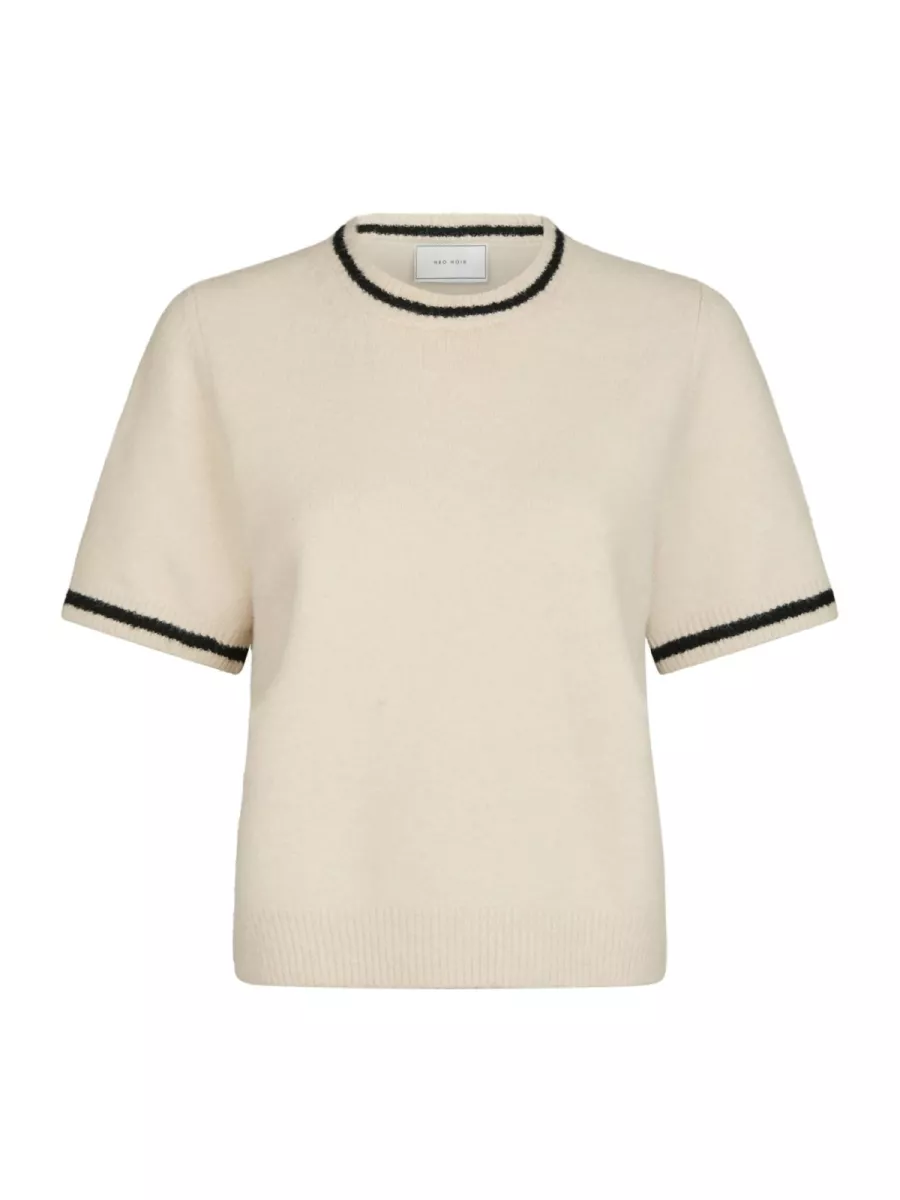 Neo Noir-Mawina Knit Tee-166424-124 Ivory-IVOOR