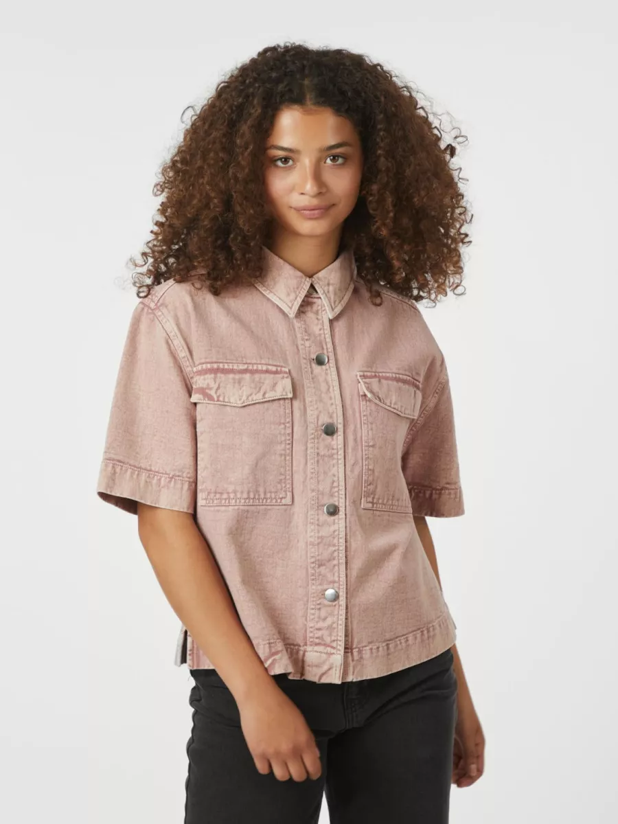 Neo Noir-Tiki Solid Shirt-166370-171 Ash Rose-OUD ROSE