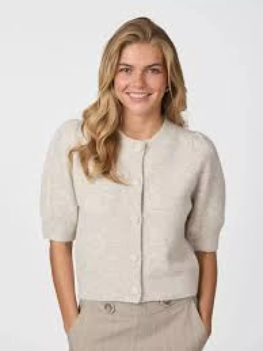 Neo Noir-Trudy knit cardigan-160760-976 Beige-BEIGE