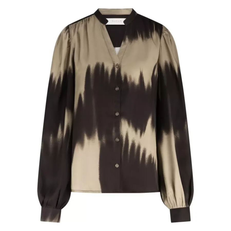 NUKUS-Lizzy-NKF02074-304 Sand/Dark Chocolate-BRUIN COMBINATIES