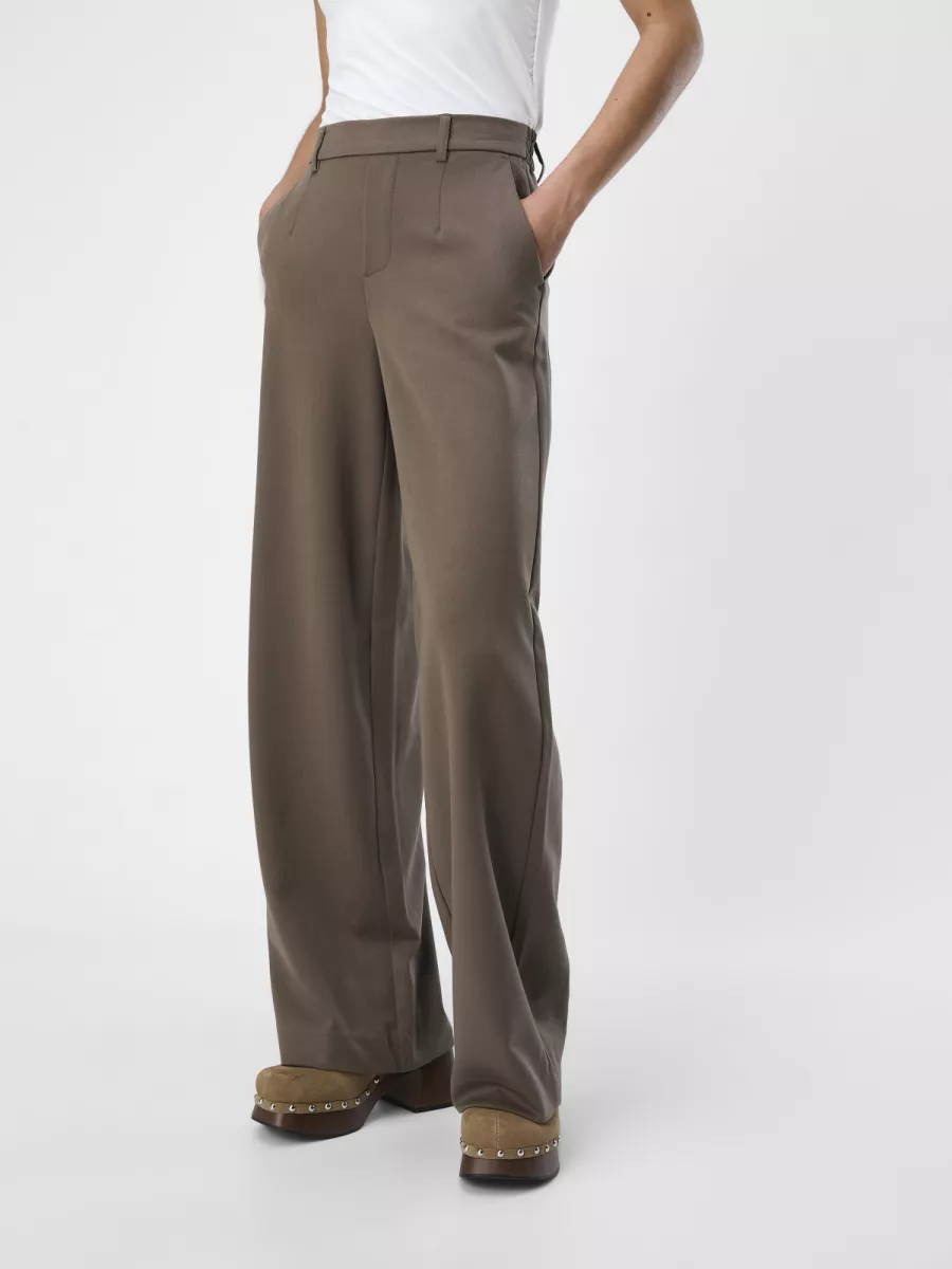 OBJECT-OBJLISA WIDE PANT NOOS-23037921-Morel-BRUIN