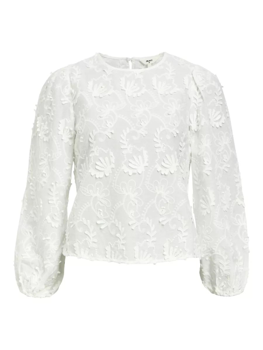 OBJECT-OBJMYA RE L/S TOP NOOS-23046020-Cloud Dancer-OFF WHITE