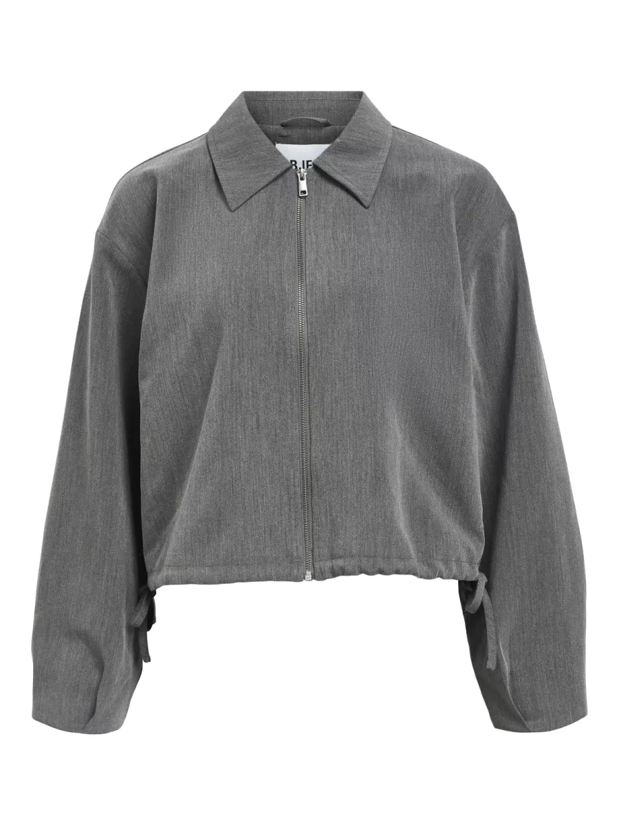 OBJECT-OBJSIGRID RE LO BOMBER NOOS-23047087-Medium Grey Melange-GRIJS MELEE