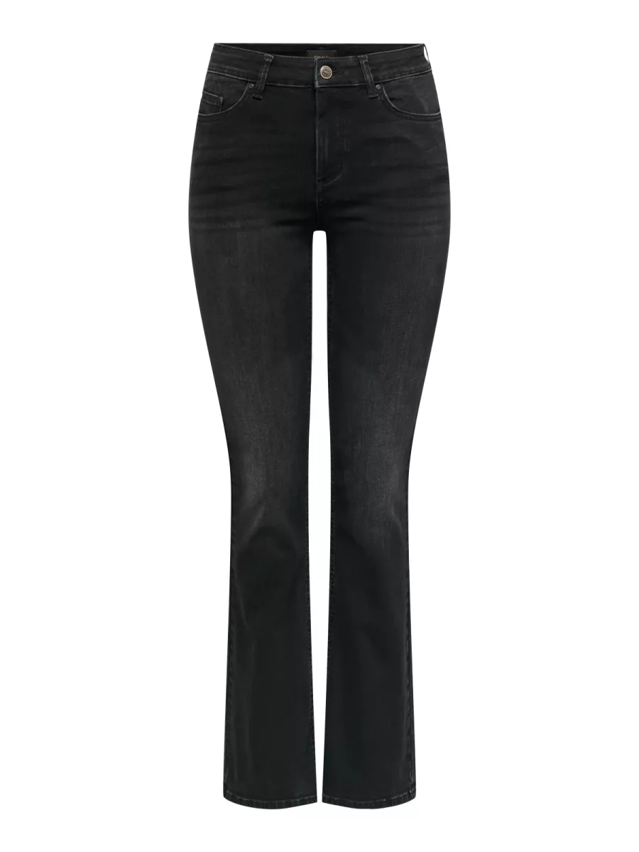ONLY-ONLBLUSH MID FLARED DNM TAI1099 NOO-15286686-Washed Black-ZWART