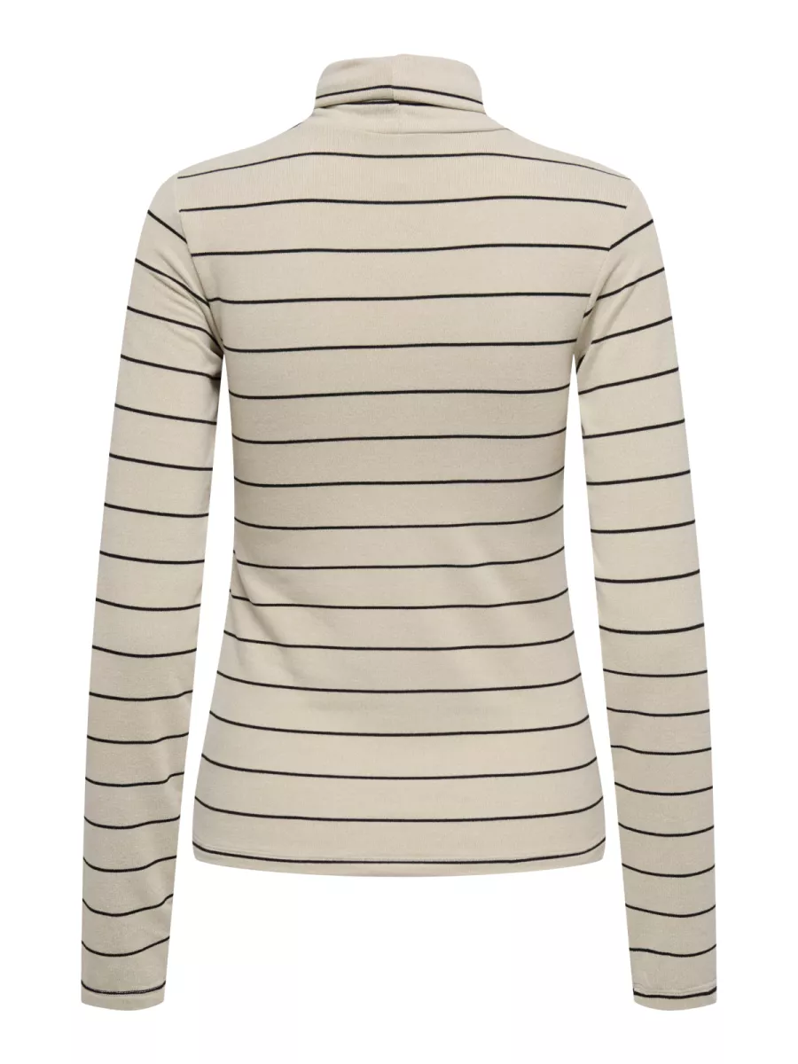 ONLY-ONLCATERINA LIFE L/S ROLLNECK TOP J-15359036-Birch-CREME