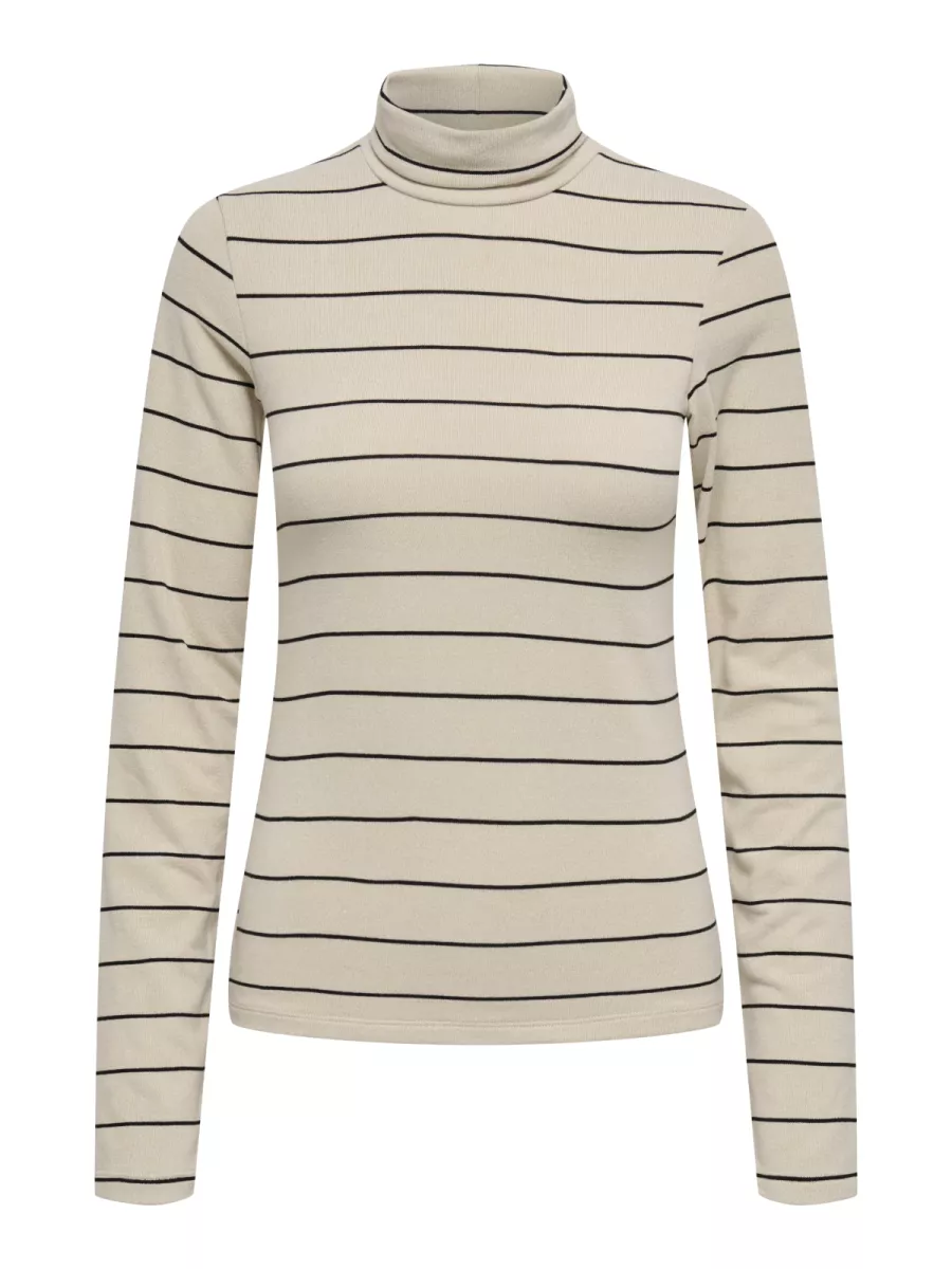 ONLY-ONLCATERINA LIFE L/S ROLLNECK TOP J-15359036-Birch-CREME