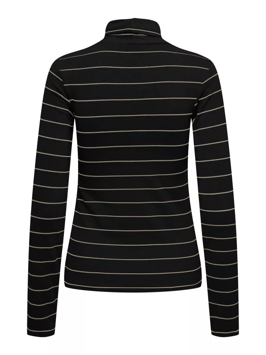 ONLY-ONLCATERINA LIFE L/S ROLLNECK TOP J-15359036-Black-BLACK
