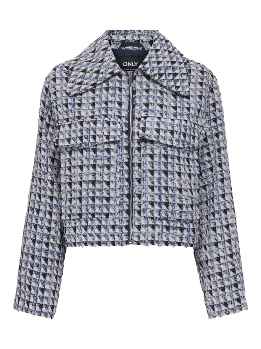 ONLY-ONLDAFNE LIFE ZIP BOUCLE JACKET CC-15349257-Cloud Dancer-CREME