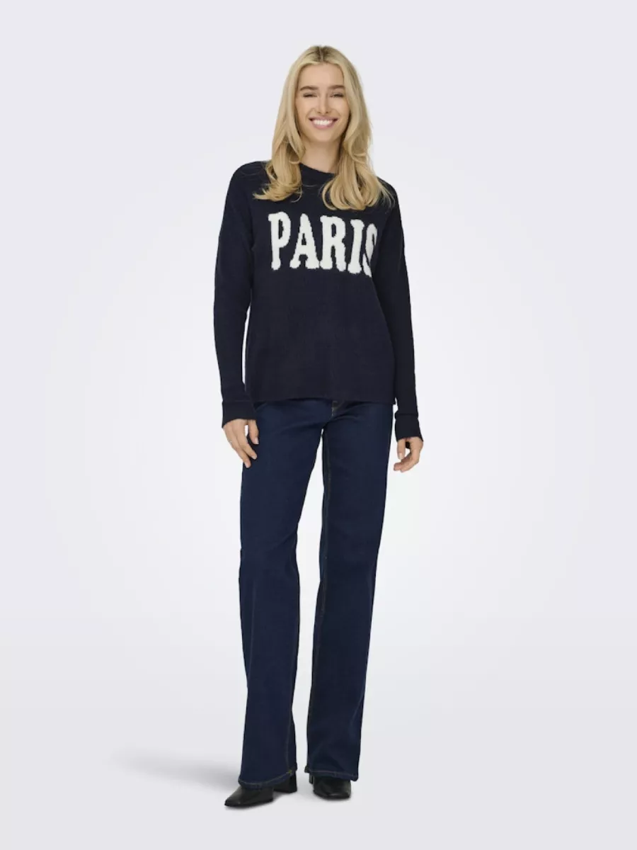 ONLY-ONLJERICO L/S PULLOVER KNT NOOS-15339731-Dark Navy-NAVY