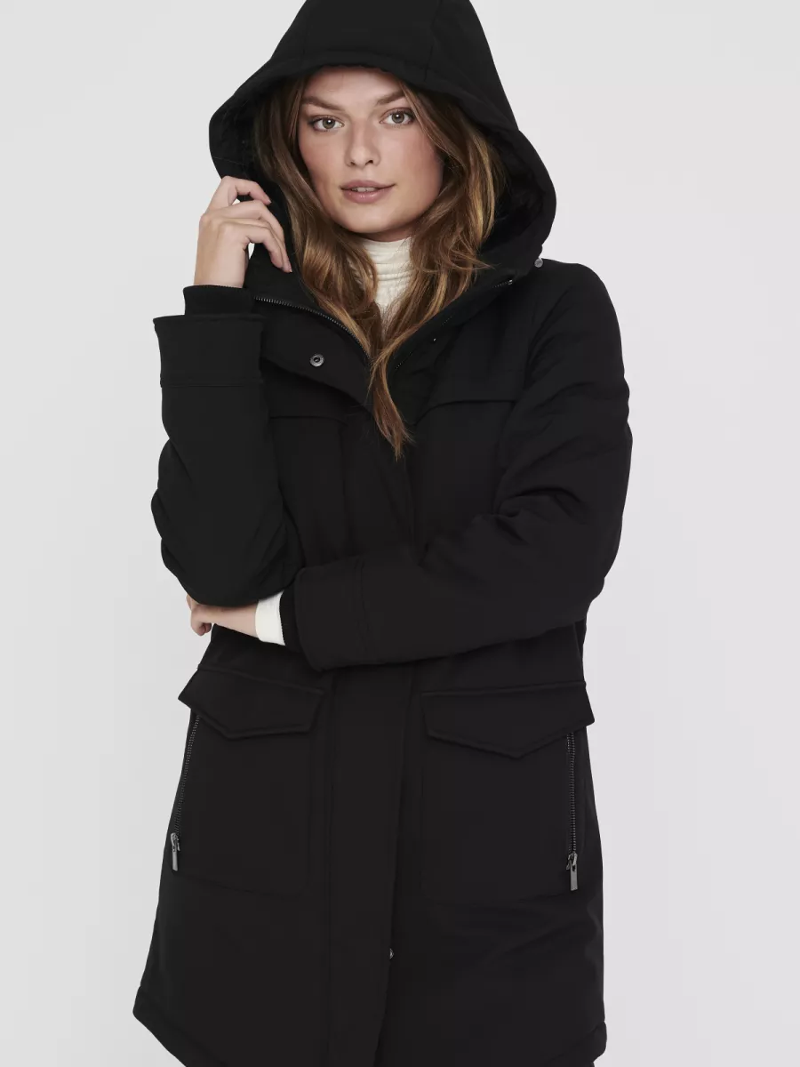 ONLY-ONLMAASTRICHT PARKA JACKET OTW NOOS-15192522-Black-BLACK