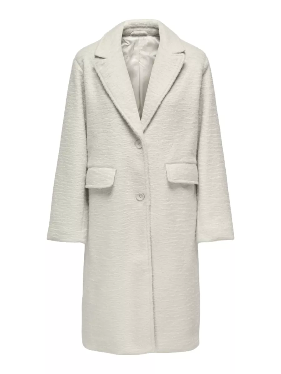 ONLY-ONLSANNE BOUCLE COAT CC OTW-15350900-Moonbeam-CREME