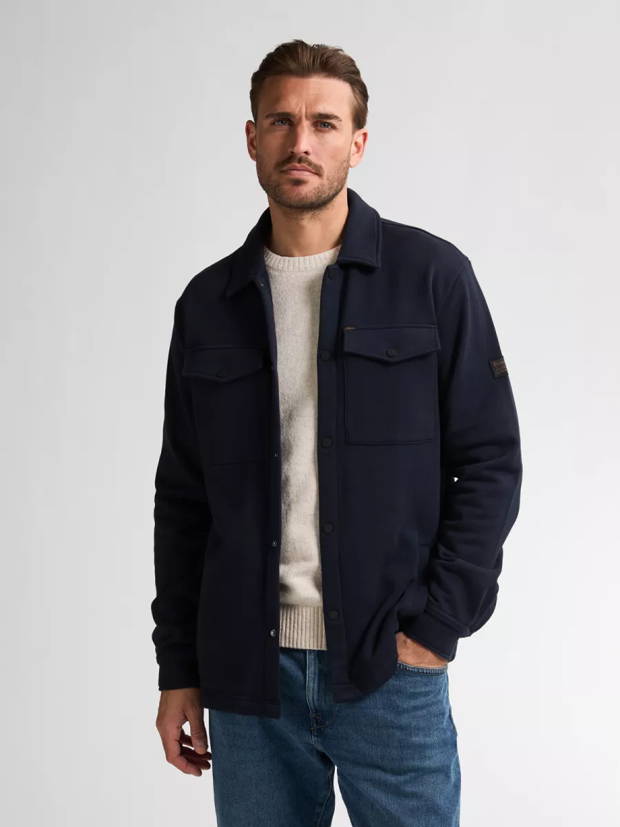 PETROL INDUSTRIES-Men Sweater Collar-M-3050-SWC341-5092-NAVY