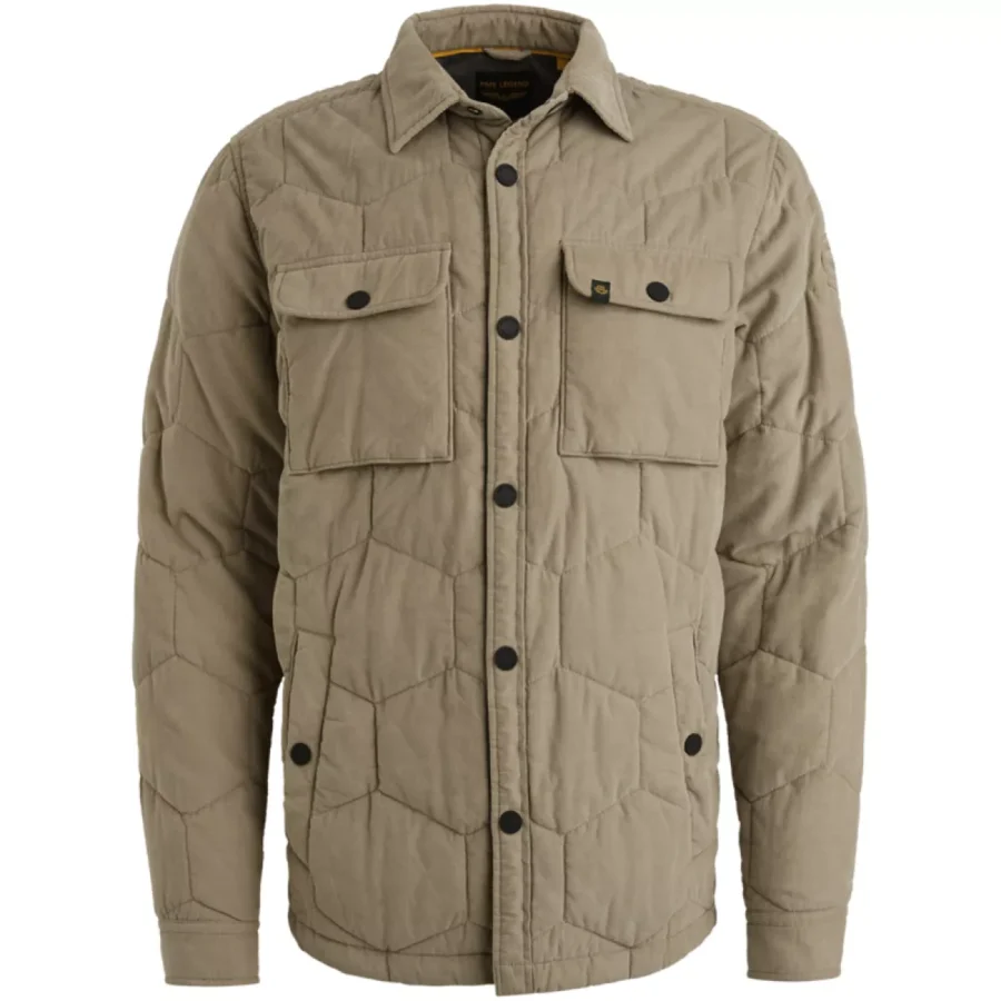 PME LEGEND-LONG SLEEVE SHIRT Quilted Corduroy-PSI2509250-8011 Seneca rock-BEIGE