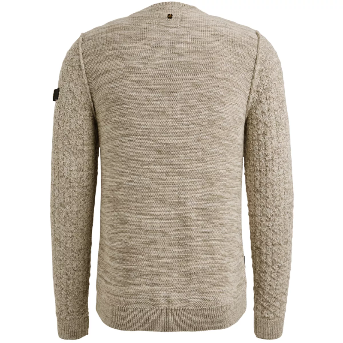 PME LEGEND-R-neck cotton mouline slub-PKW2509330-7013 Bone white-BEIGE