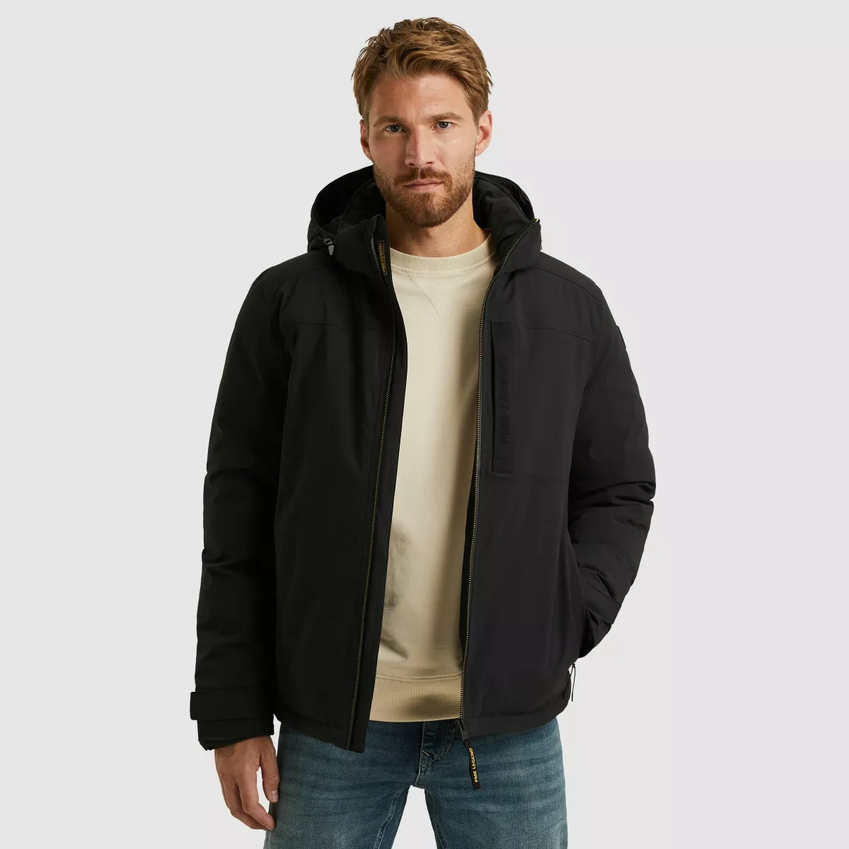 PME LEGEND-Semi long jacket CREWCAT Ripper-PJA2508111-8039-BRUIN